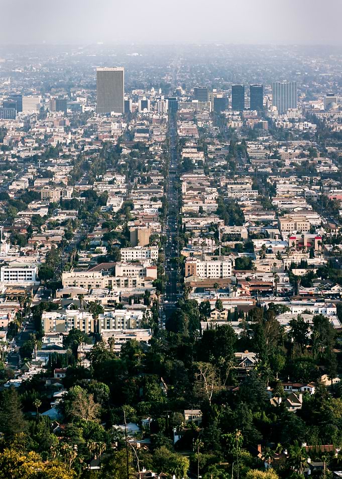 Los Angeles Cityscape Aerial View