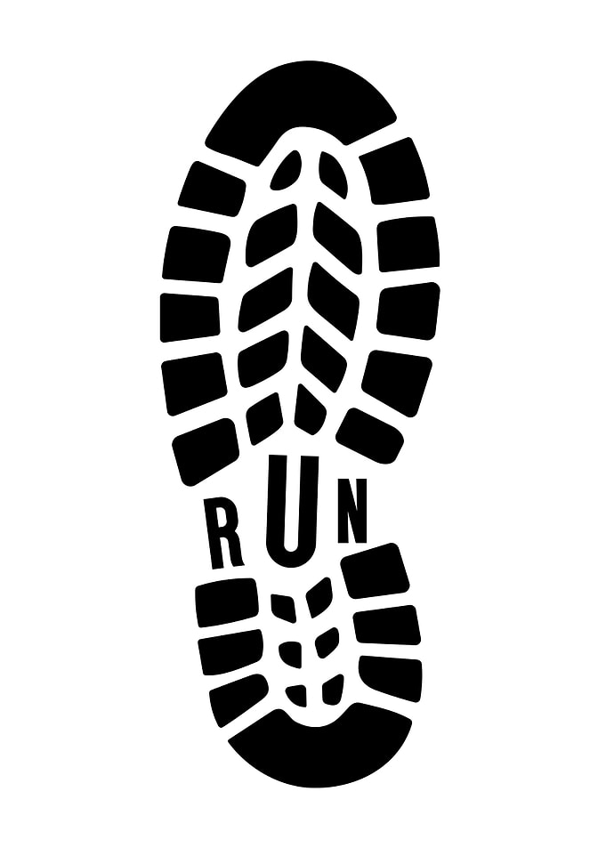 Run Shoe Print