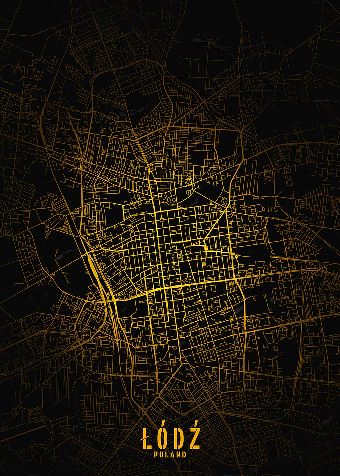 Łódź Golden City Map