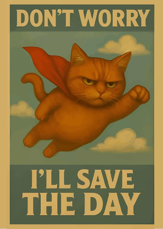Super Cat to the Rescue Poster