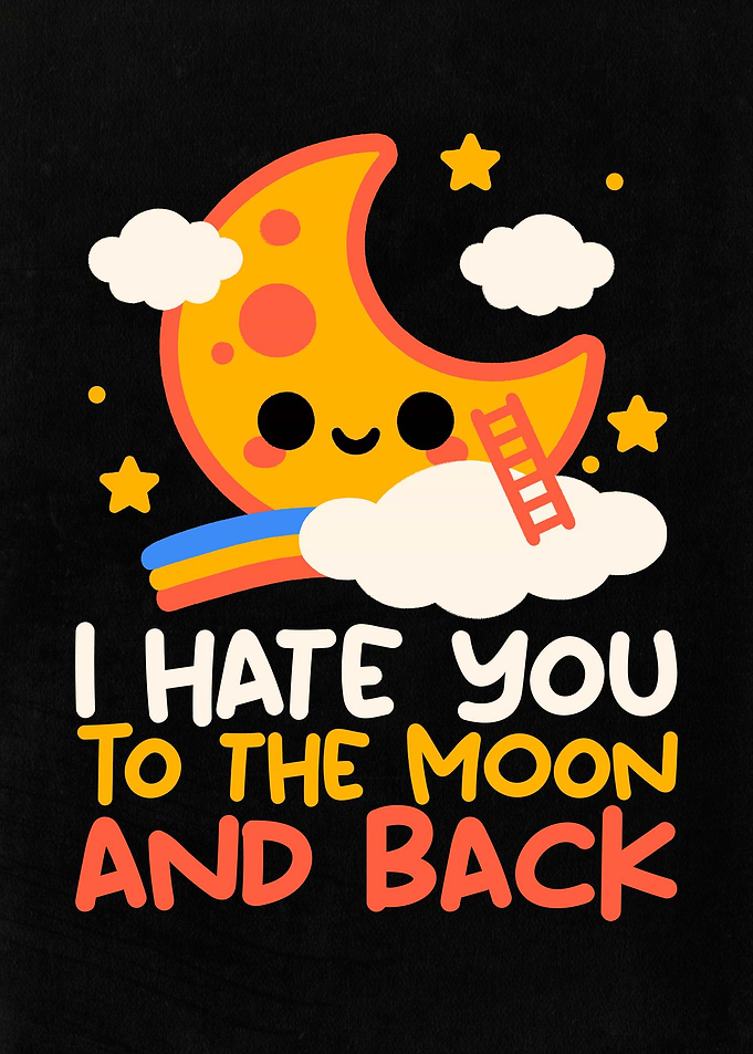 I Hate You To The Moon and back