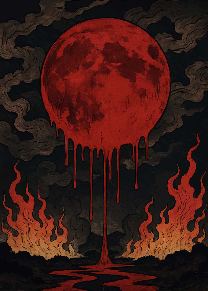 Blood Moon and Fire