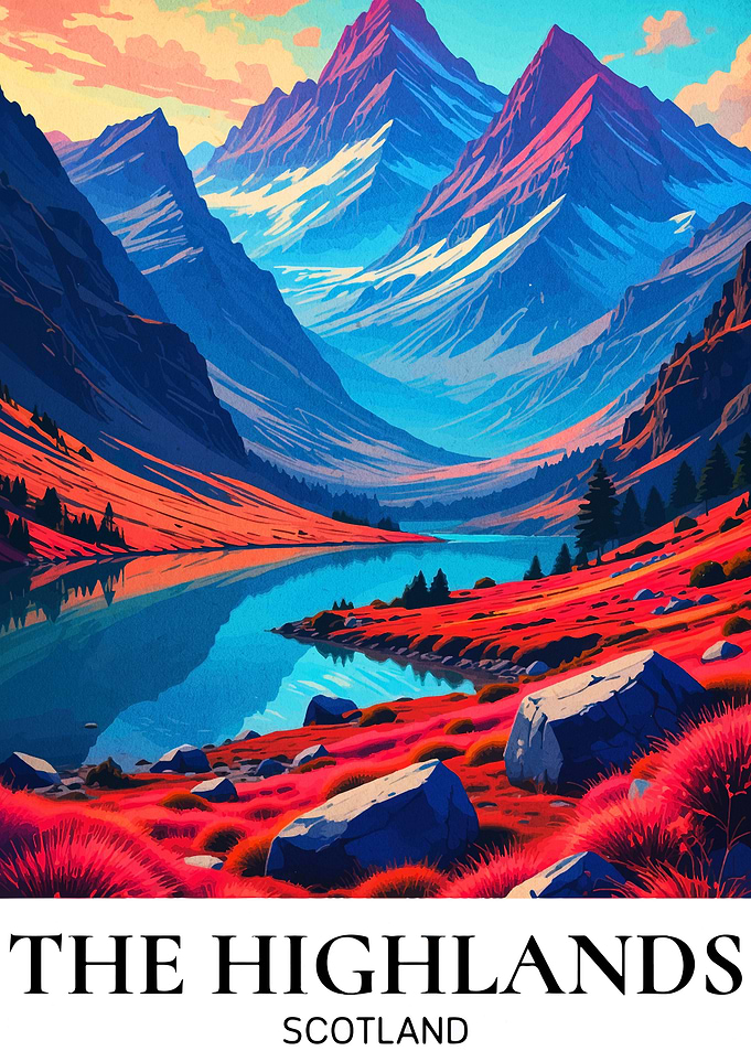 The Highlands Scotland Landscape Art