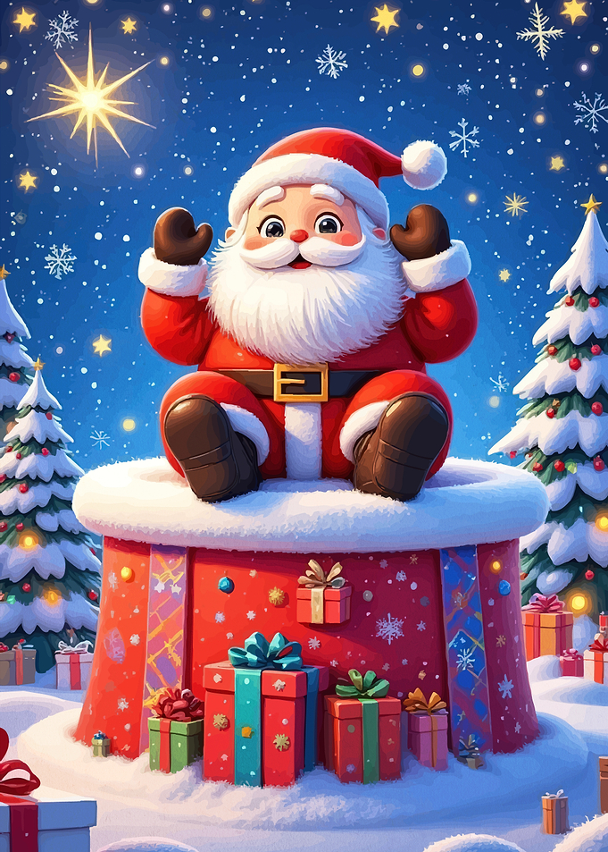 Santa Claus Gift Box