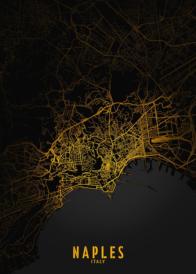 Naples Golden City Map