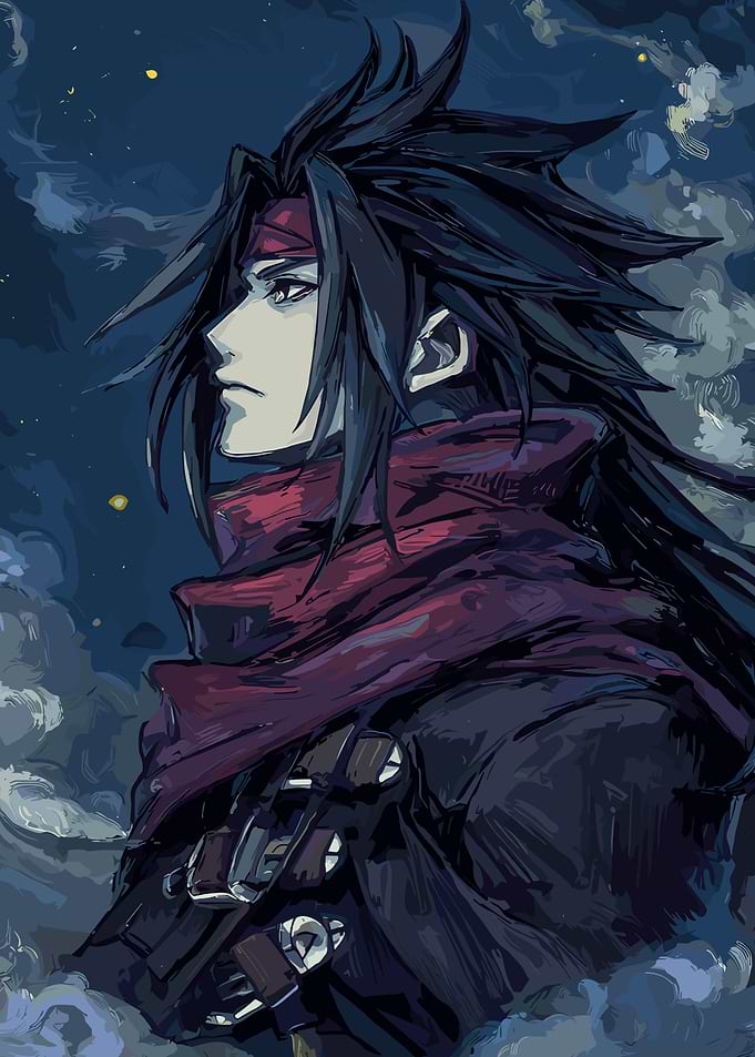 Vincent Valentine in the Night Sky