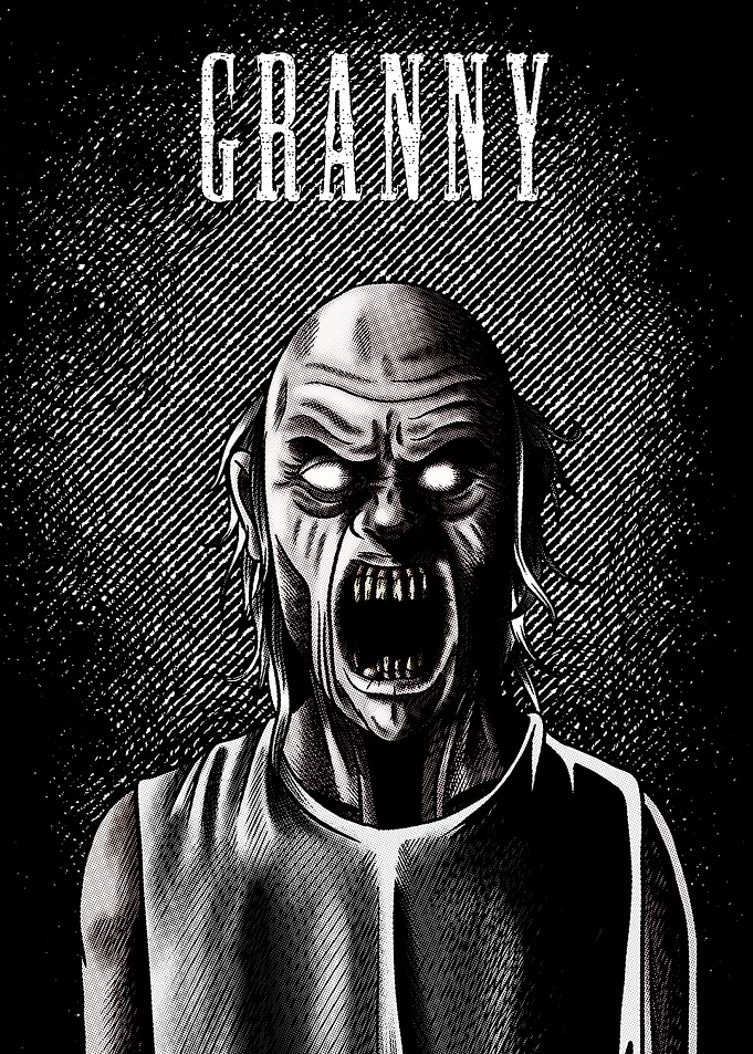Granny Horror Illustration