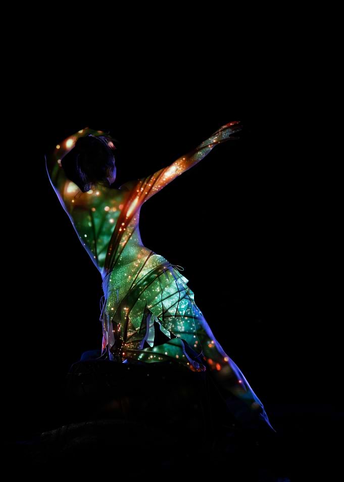 Fairy Body Art Projection