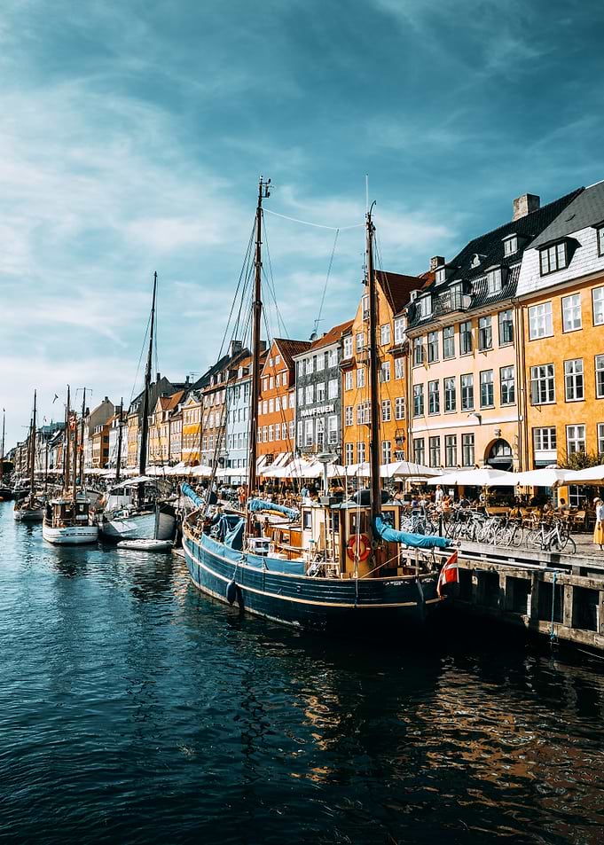 Nyhavn Harbor, Copenhagen, Denmark