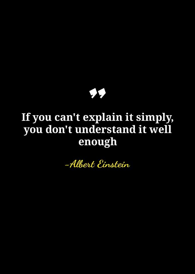 Einstein Quote on Understanding