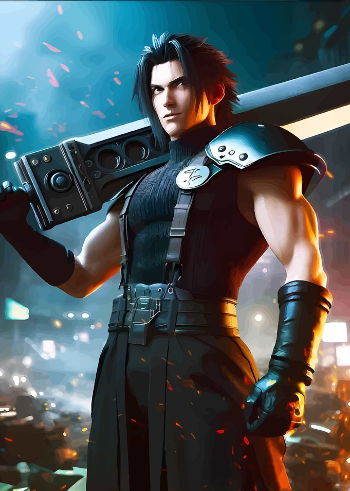 Zack Fair with Buster Sword