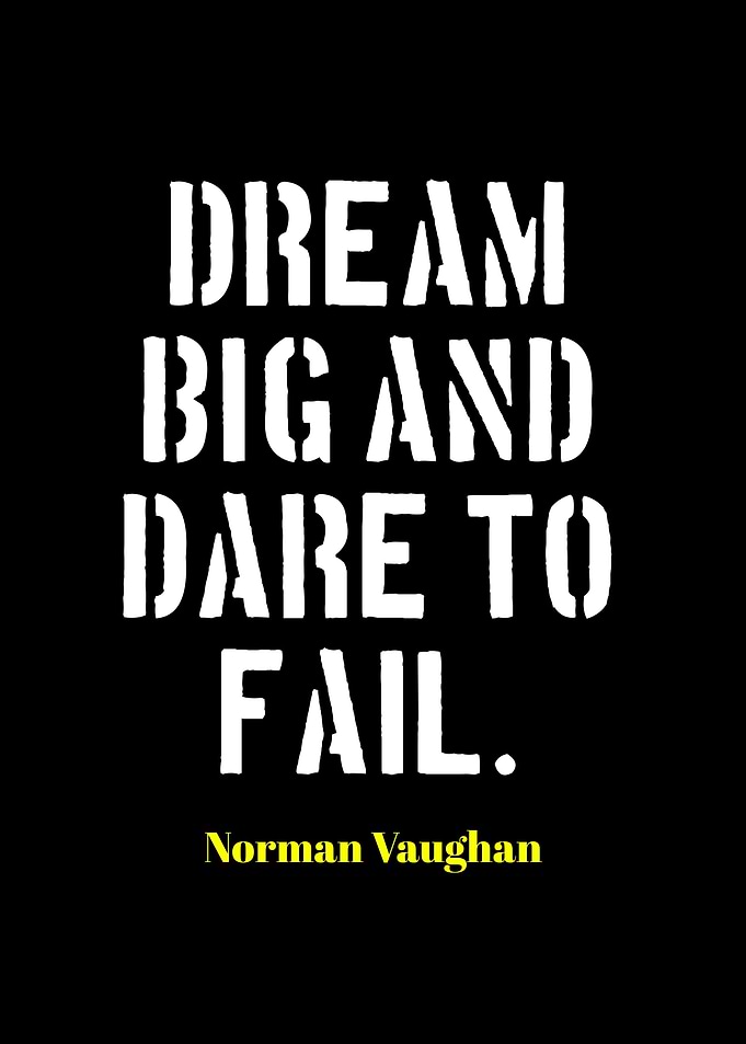 Dream Big and Dare to Fail