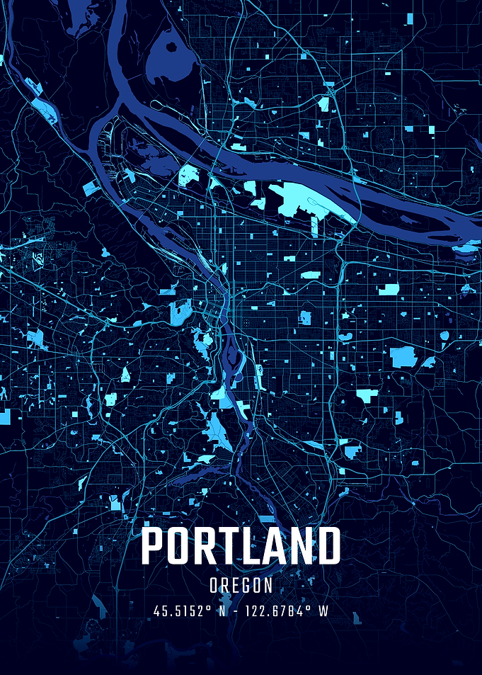 Portland Midnight City Map