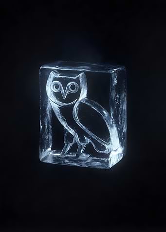 Ice Owl Sculpture