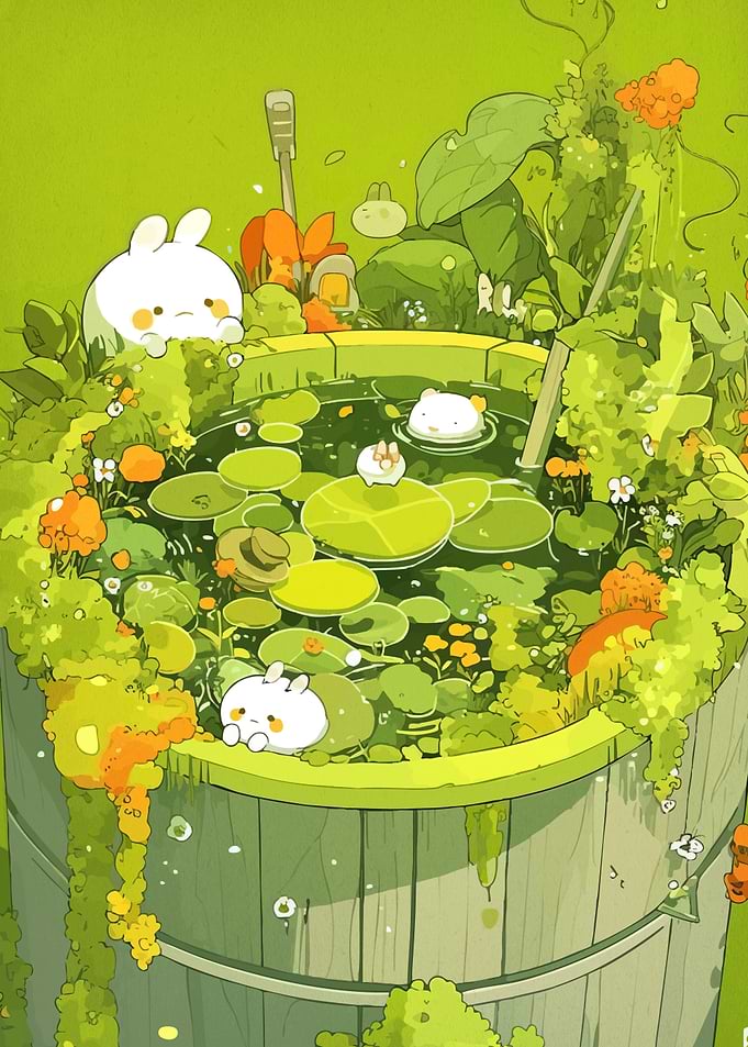 Cute Bunnies Pond