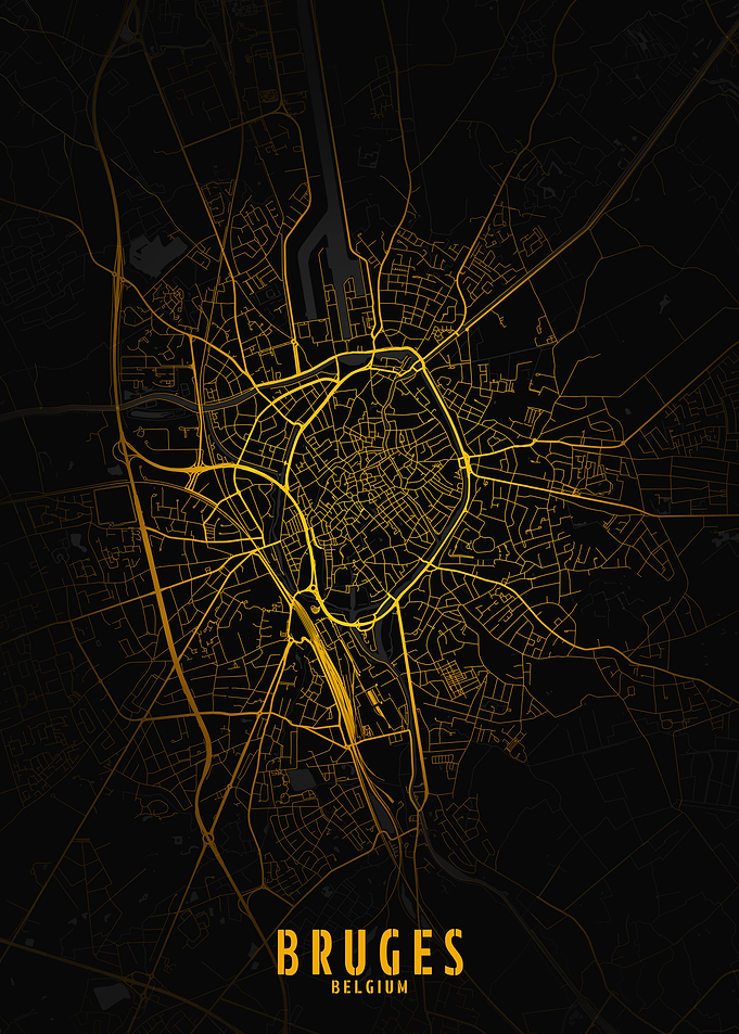 Bruges Golden City Map