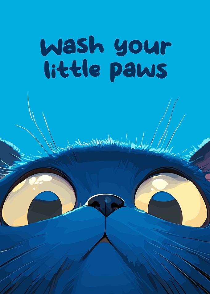 Wash your little paws