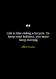 Einstein Quote: Life and Bicycles