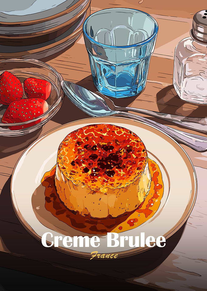 Creme Brulee Dessert Still Life