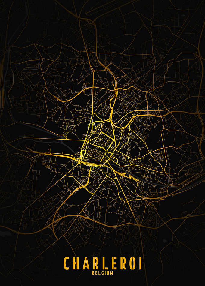 Charleroi Golden City Map