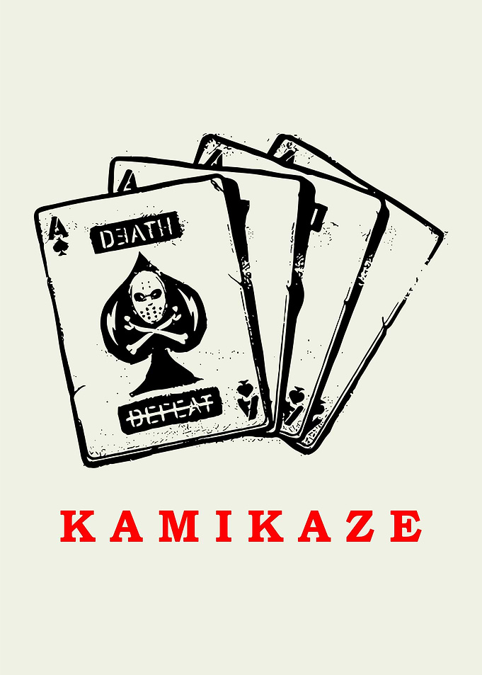 Kamikaze Playing Cards Death Defeat Ace