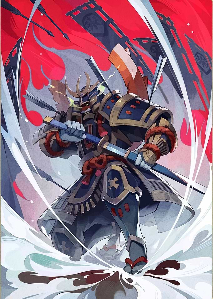 Samurai Warrior in Action