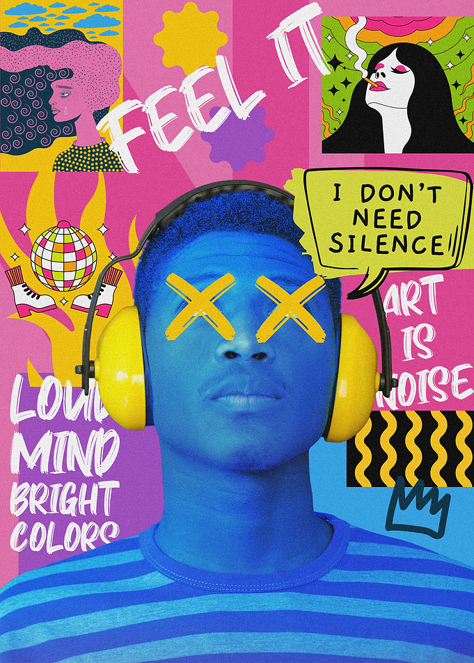 Vibrant Pop Art Collage