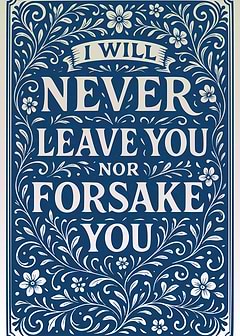 I Will Never Leave You Art