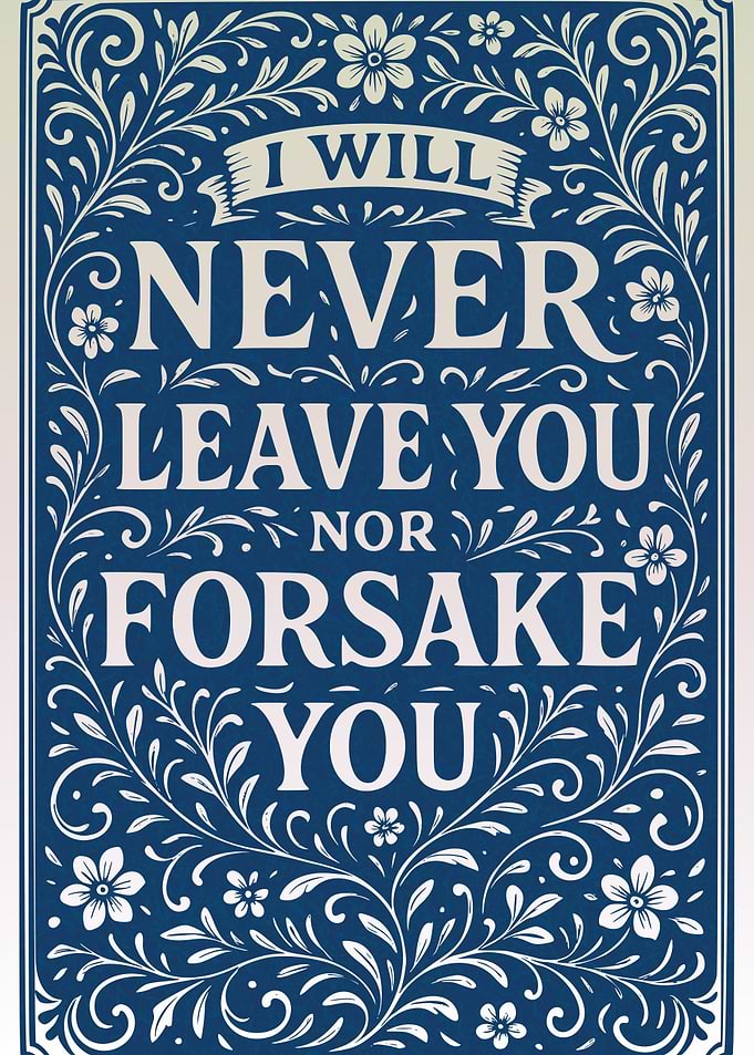I Will Never Leave You Art