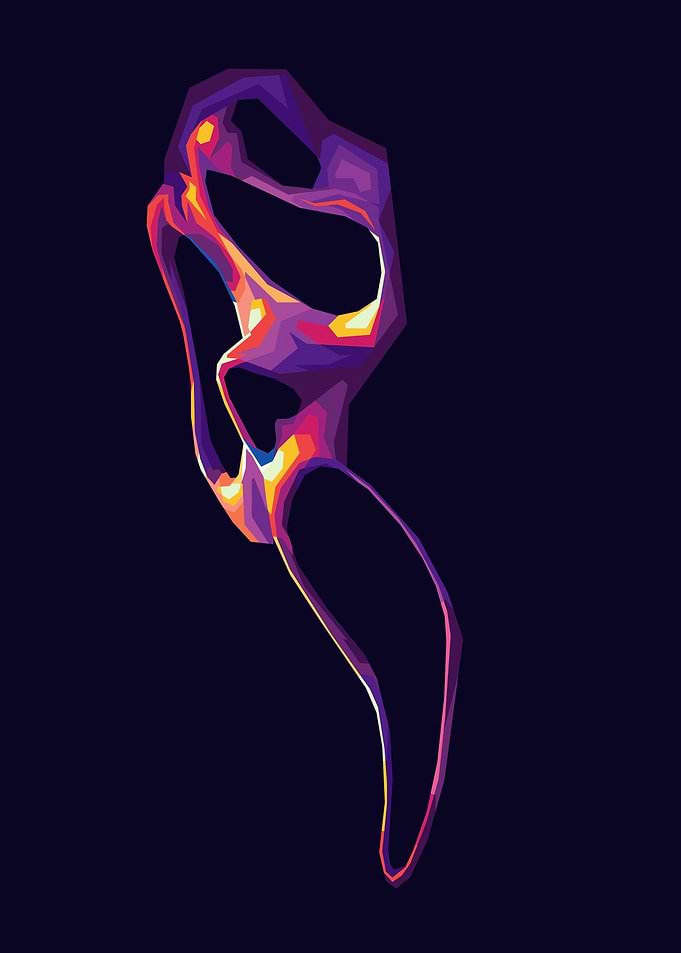 Abstract Mask Pop Art