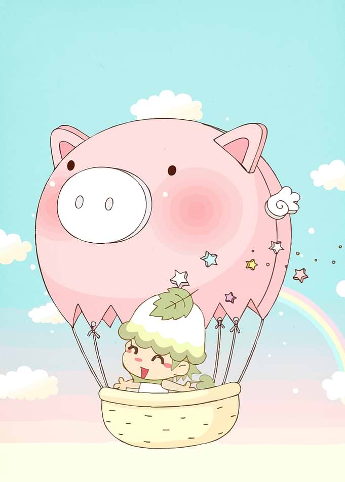Cute Girl Pig Balloon