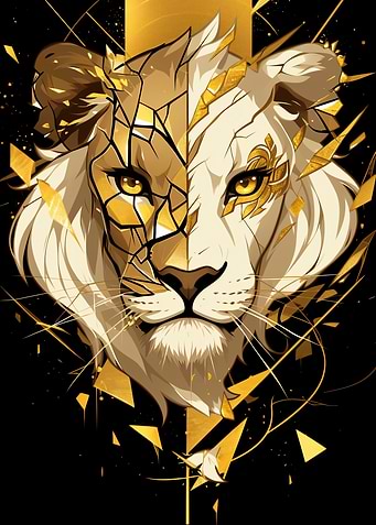 Golden Lion Portrait
