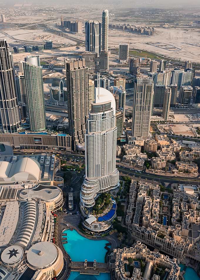 Dubai Cityscape Aerial View