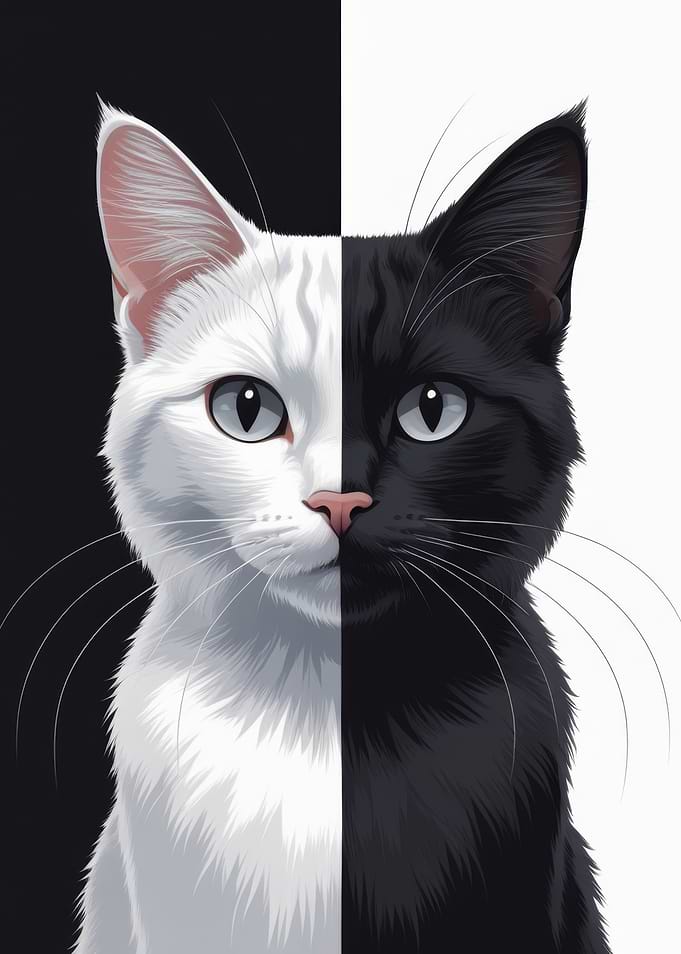 Yin Yang Cat
