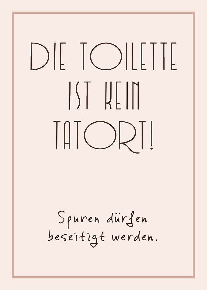 Funny Toilet Sign in German