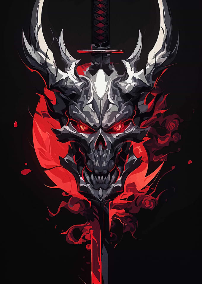 Demon Skull Katana