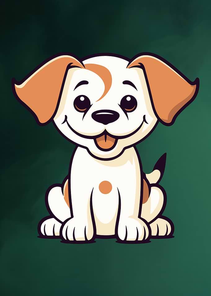 Cartoon Puppy Illustration