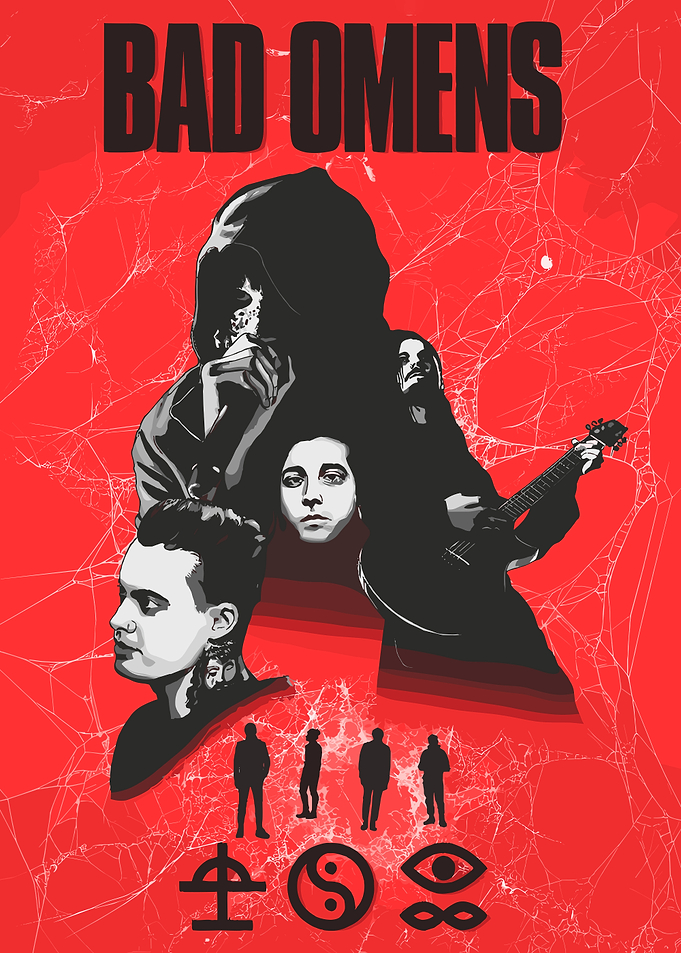 Bad Omens Band Poster Art