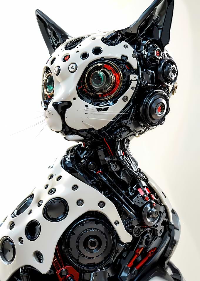 Future Cybernetic Cat Robot