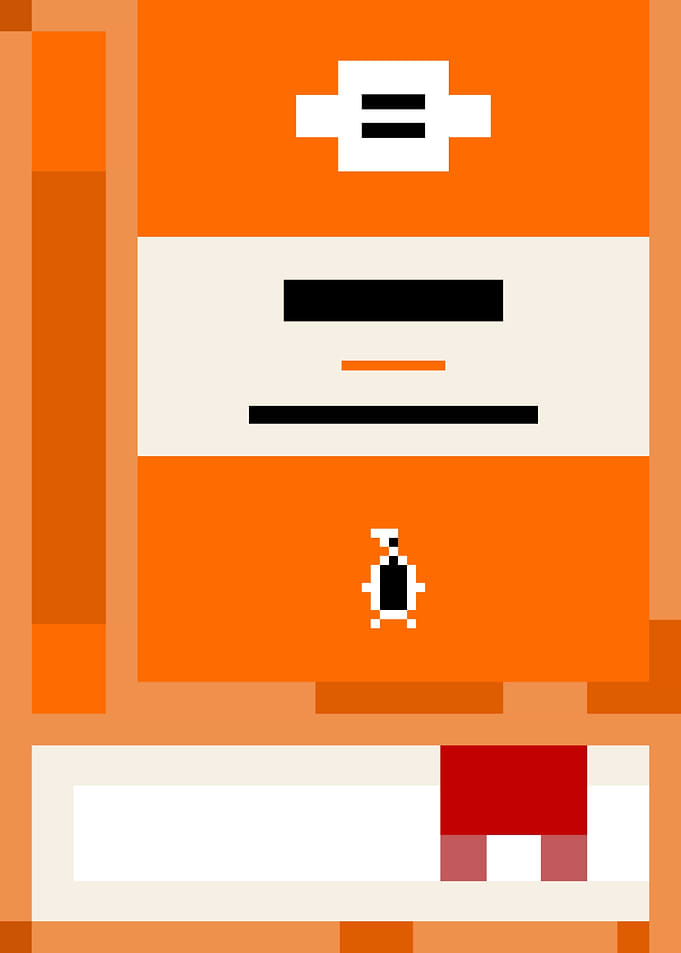 Pixelated Penguin Book Cover