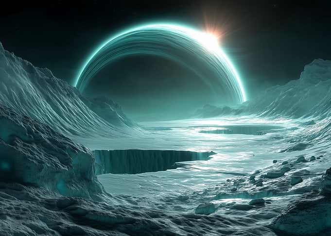 Neon Space Wormholes colliding Landscape