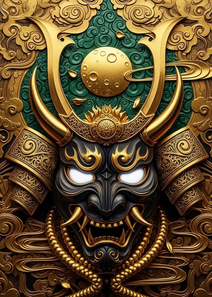 Golden Samurai Mask