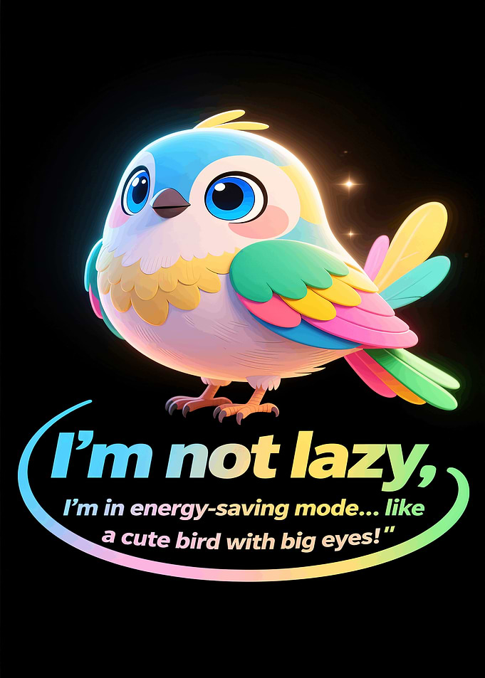 Cute Bird Energy Saving Mode