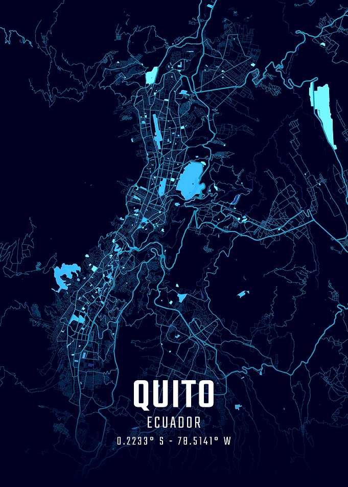 Quito Midnight City Map