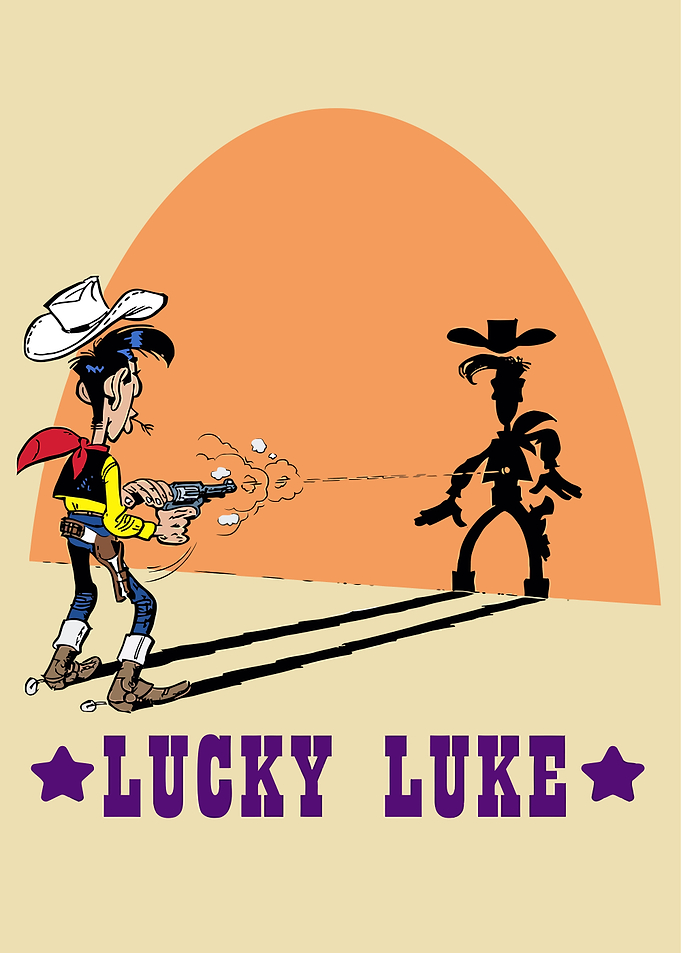 Lucky Luke Cartoon Duel