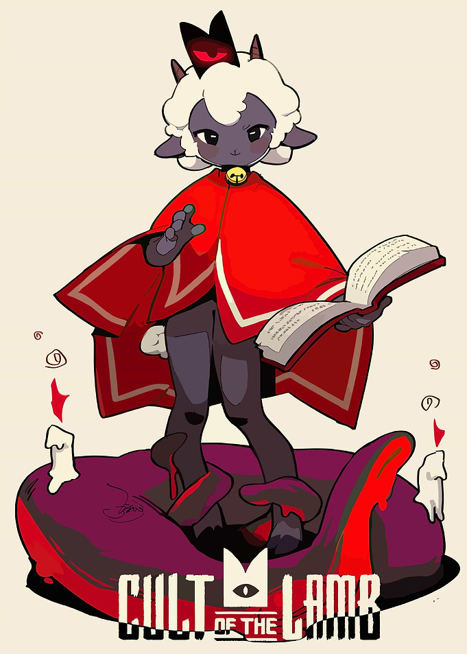 Cult of the Lamb Character Illustration