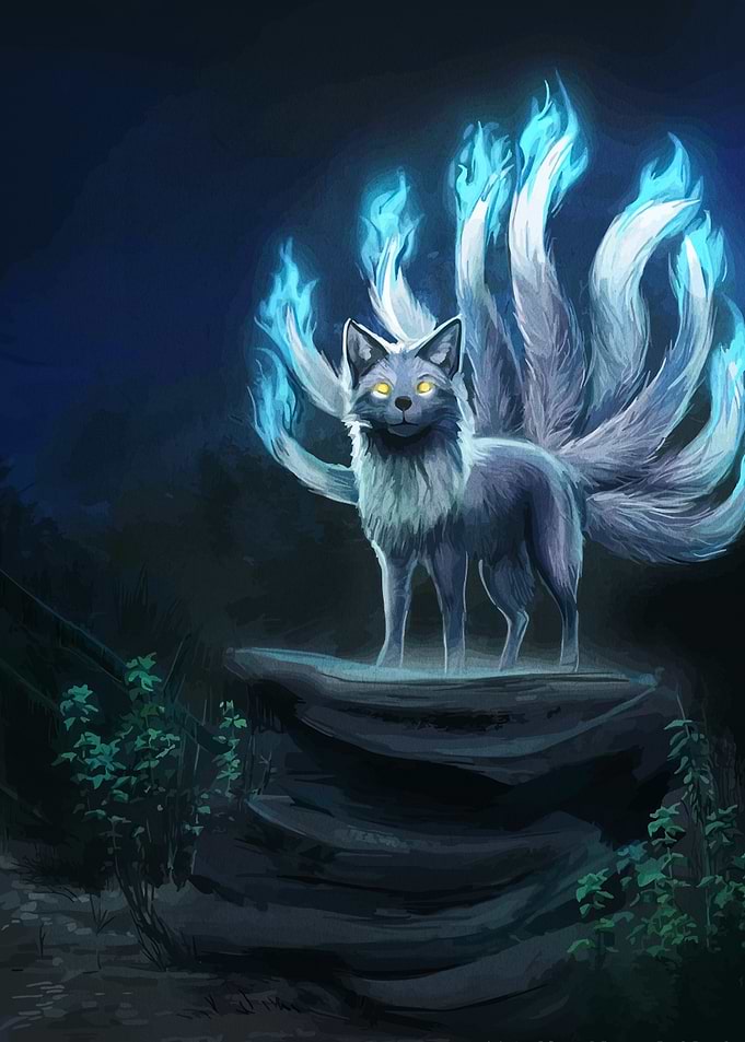 Nine-tailed Fox Digital Art