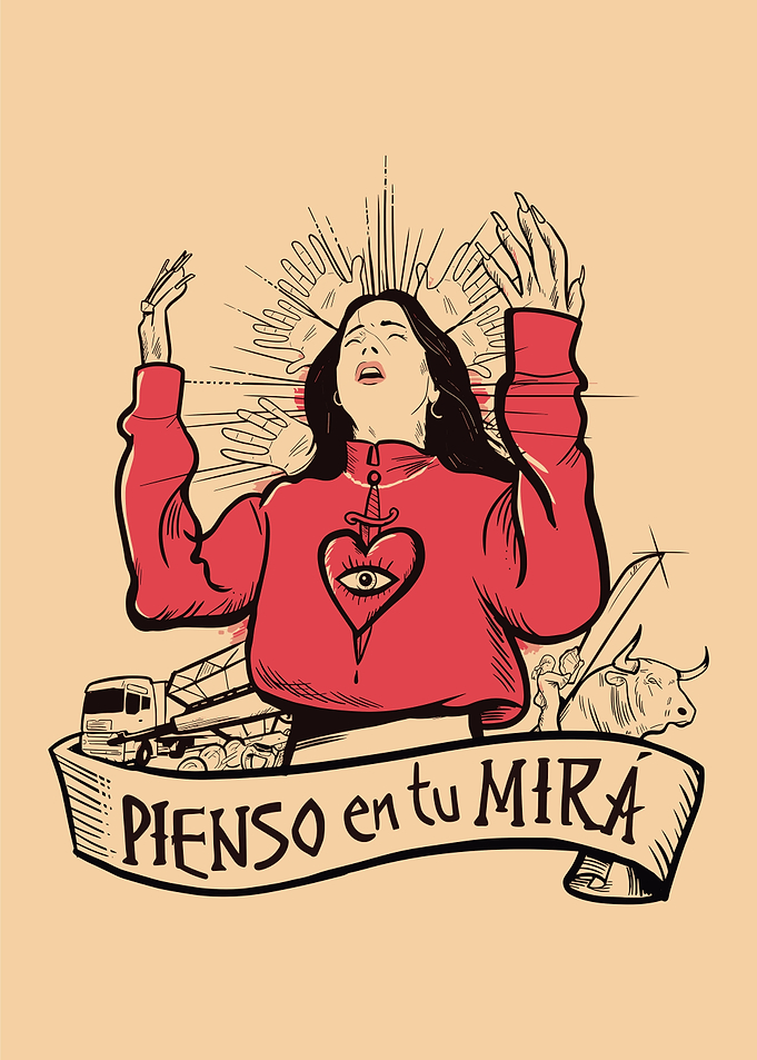 Pienso en tu Mira Illustration