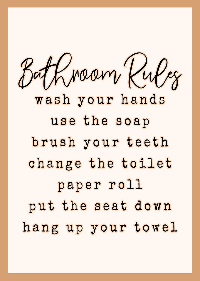 Bathroom Rules