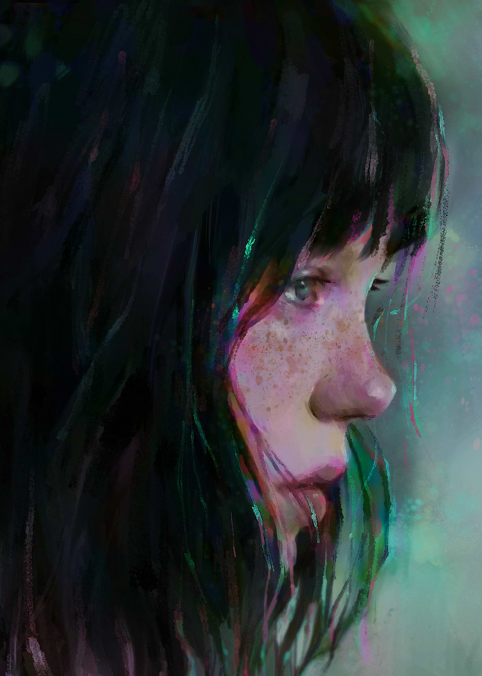 Portrait of a Girl with Freckles